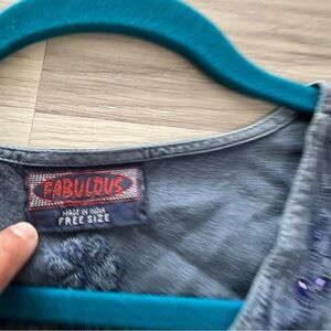Denim Fabulous Brand Embroidered Women’s Top - FREE SIZE made in India